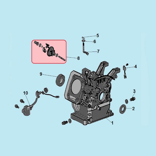 Картер мотопомпы Champion GP52 до 2019 года